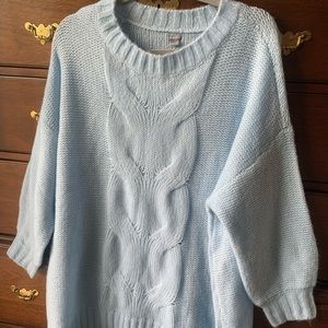Aerie baby blue oversize sweater, new w tags, L